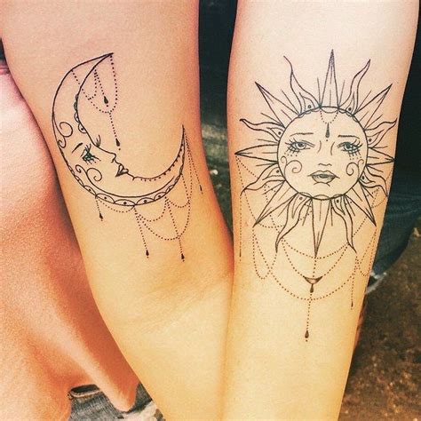 celestial sun and moon tattoos|best sun and moon tattoo.